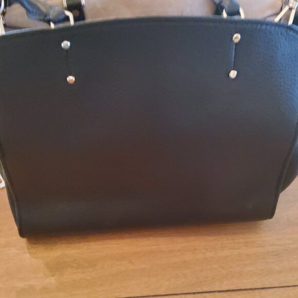 Kate Spade NY Black Pebble Leather Satchel with Crossbody Strap - Picture 9 of 10